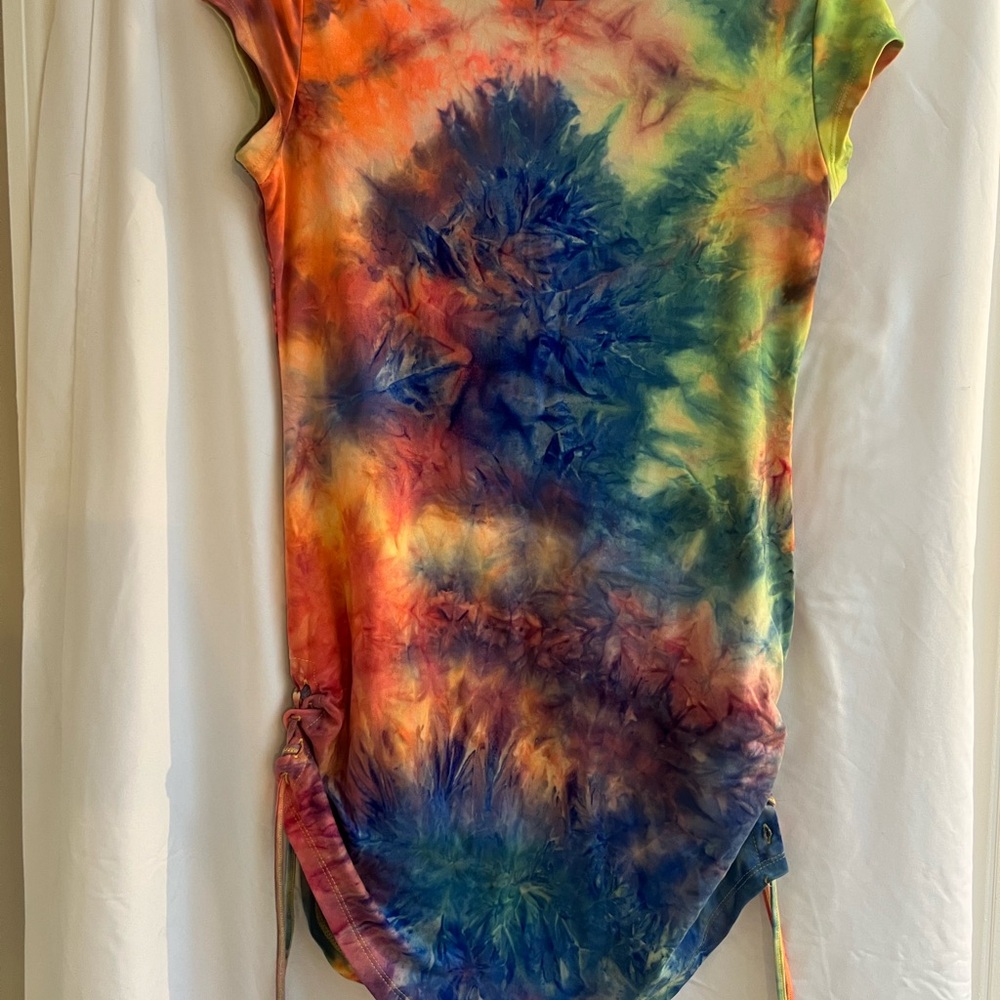 Absolutely Blue and Orange Tshirt Dress